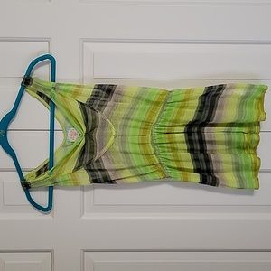 Free People Womens racer back long sheer tank top sz xs Swim Cover Up